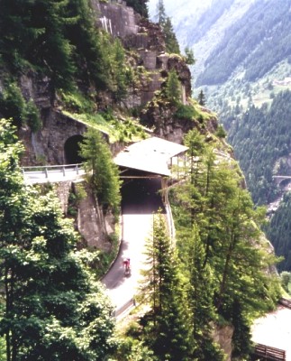 Spl�genpass/Auffahrt